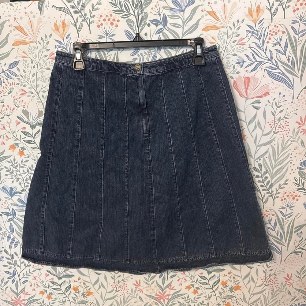 Vintage Y2K Sonoma Paneled Denim Midi Skirt